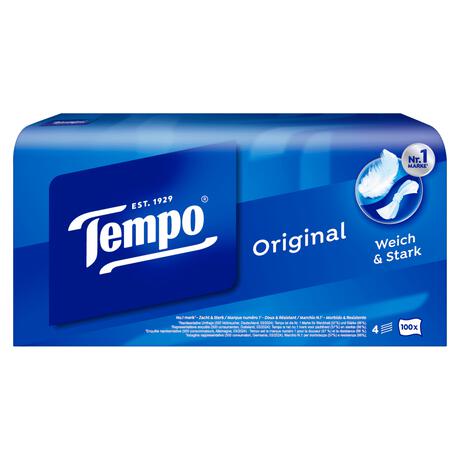 Tempo Original Box 4 Laags Zakdoekjes 100 stuks