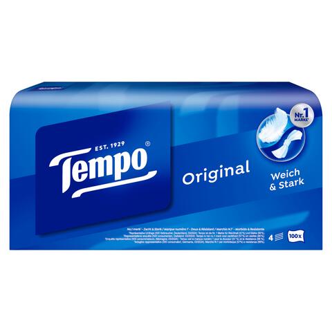 Tempo Original Box 4 Laags Zakdoekjes 100 stuks
