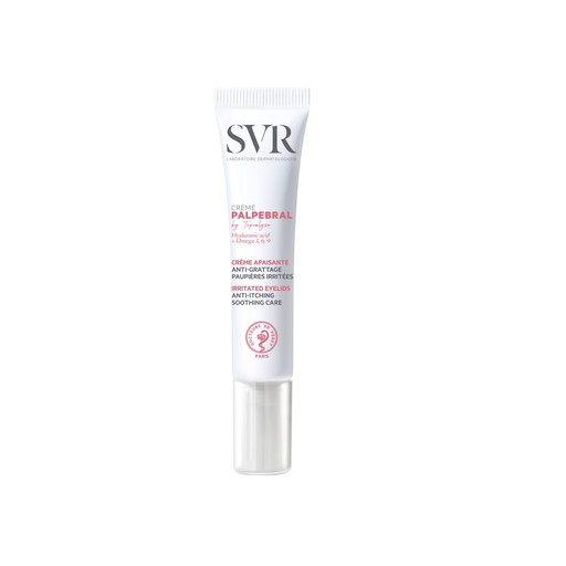 SVR Palpebral Crème Kalmerend, Anti-Jeuk voor Geïrriteerde Oogleden 15ML