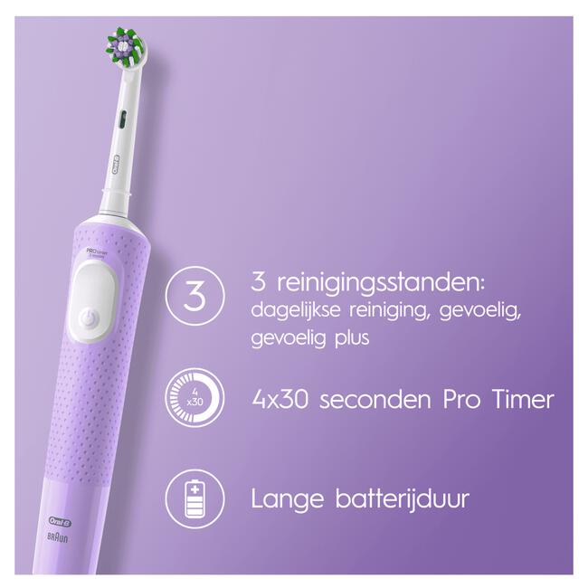 streep Ooit Sherlock Holmes Oral-B Vitality Pro Paars Elektrische Tandenborstel By Braun 1 EA | Etos