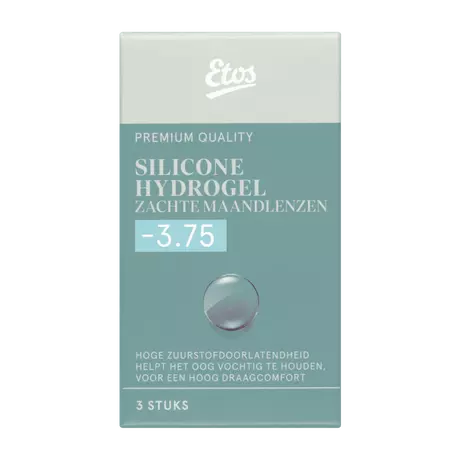 Etos Silicone Hydrogel Zachte Maandlenzen -3.75 3 stuks