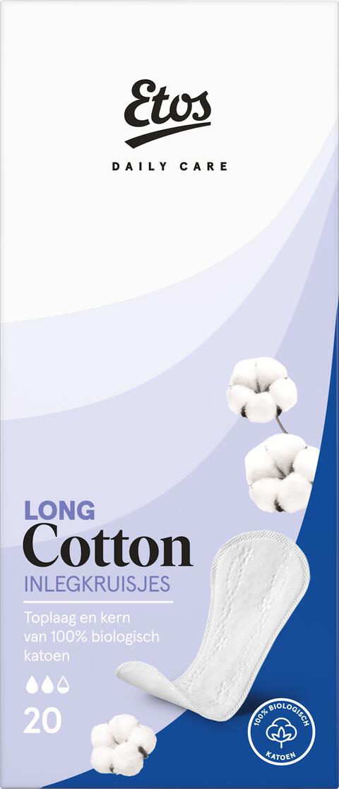 Etos Pure & Organic Long Inlegkruisjes 20 stuks