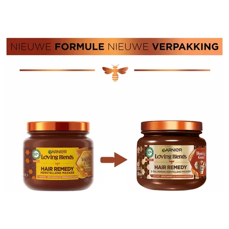 Garnier Loving Blends Honing Goud Haarmasker 340 ML