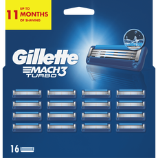 Gillette Mach3 Turbo Navulmesjes 16 stuks