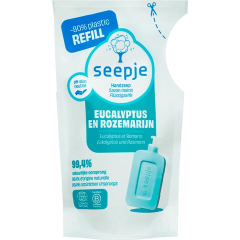 Seepje Eucalyptus en Rozemarijn Handzeep Vloeibare Refill 300ML