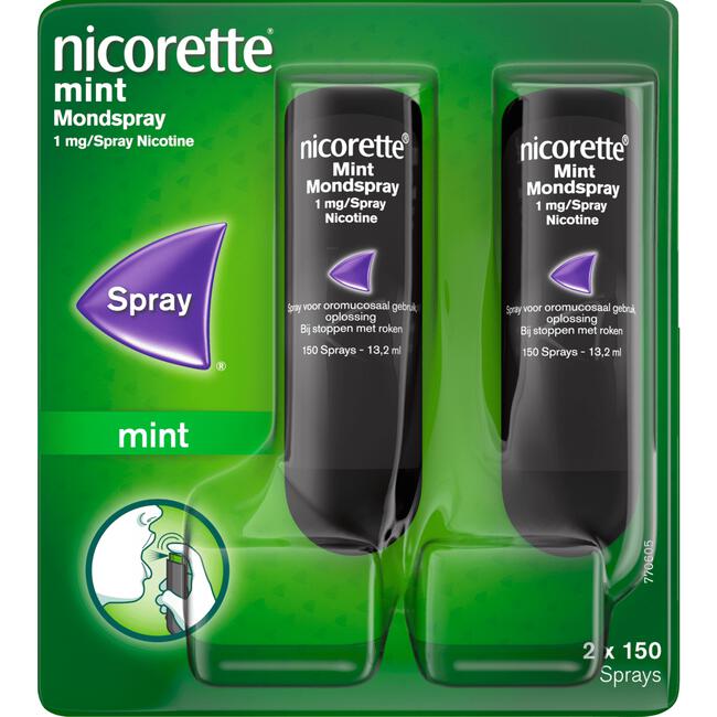 Nicorette® Freshmint Mondspray Duo 2 x 13,2 ml (2 x 150 sprays) 1 mg/spray