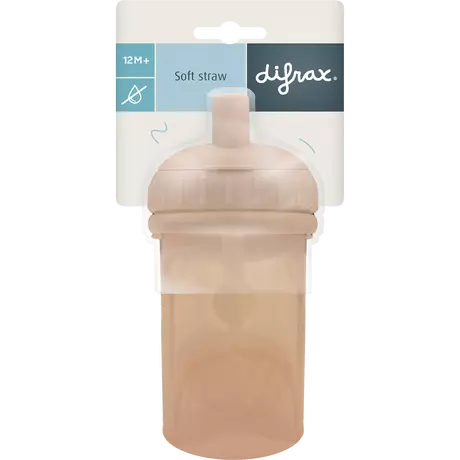 Difrax Anti-Lek Rietjesbeker Mocha 
