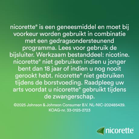 Nicorette Freshmint Suikervrij Zuigtabletten 4 MG Nicotine 80 Stuks