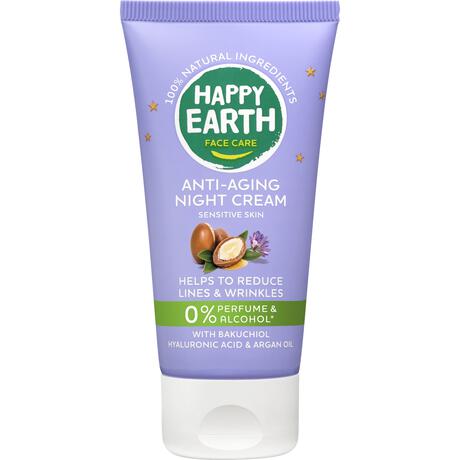 Happy Earth 100% Natuurlijke Face Care Anti-Age Night Cream 50 Ml