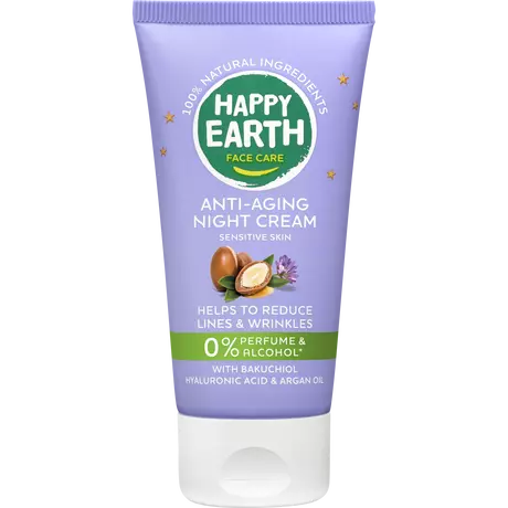 Happy Earth 100% Natuurlijke Face Care Anti-Age Night Cream 50 ML