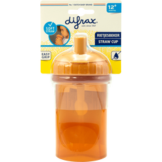 Difrax Antilek Rietjesbeker Oranje 250 ML
