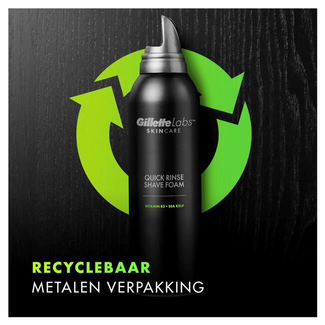 GilletteLabs Scheerschuim Snel Afspoelbaar 240 ML