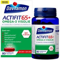 Davitamon Actifit 65+ Omega-3 Visolie Capsules 70 stuks