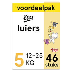 Etos Woezel & Pip Luiers Junior Voordeelpak Maat 5 12-25 kg  46 stuks