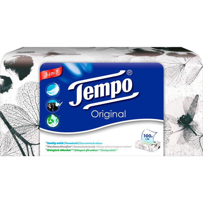 Tempo Original Box 4 Laags Zakdoekjes 100 stuks