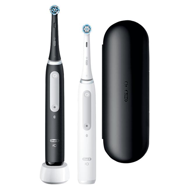 Teleurstelling lanthaan kloon Oral-B iO 4 Zwart & Wit 2 Elektrische Tandenborstels By Braun 2 EA | Etos