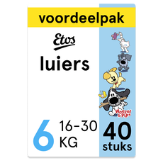 Etos Woezel & Pip Luiers Extra Large Voordeelpak Maat 6 16-30 kg  40 stuks