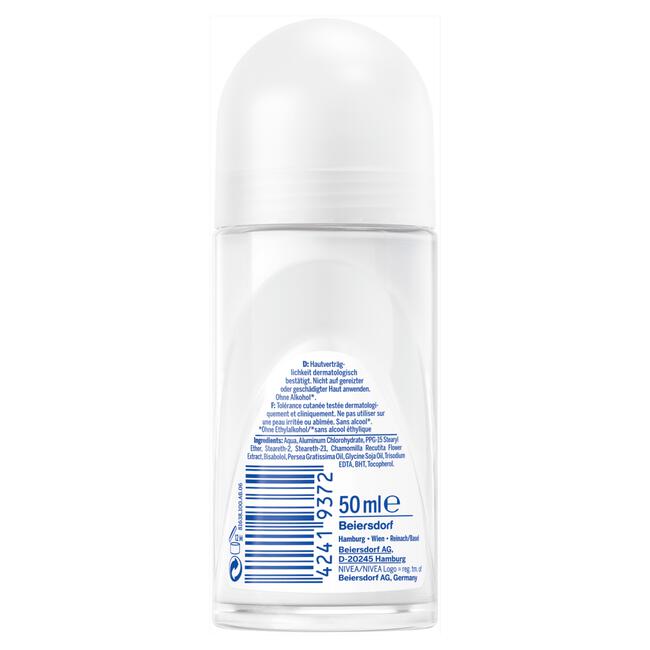 NIVEA Pure & Sensitive Deodorant Roller 50 ML