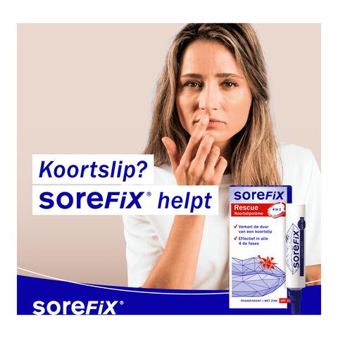 SoreFix Rescue Op Zink Gebaseerde Koortslipcrème 6 ML