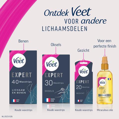 Veet Expert Ontharingsstrips Gezicht Gevoelige Huid 20 stuks
