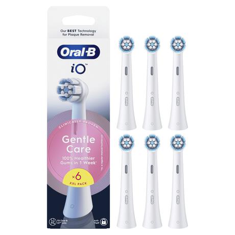 Oral-B iO Gentle Care XXL Wit Opzetborstels - 6 Stuks