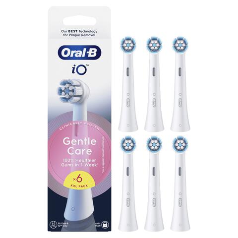 Oral-B iO Gentle Care XXL Wit Opzetborstels - 6 Stuks