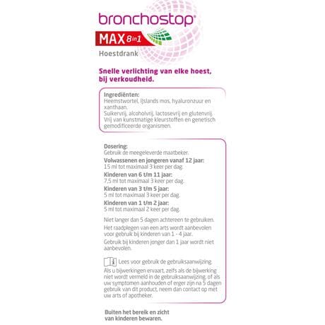 Bronchostop Max 8in1 Hoestdrank 120ML
