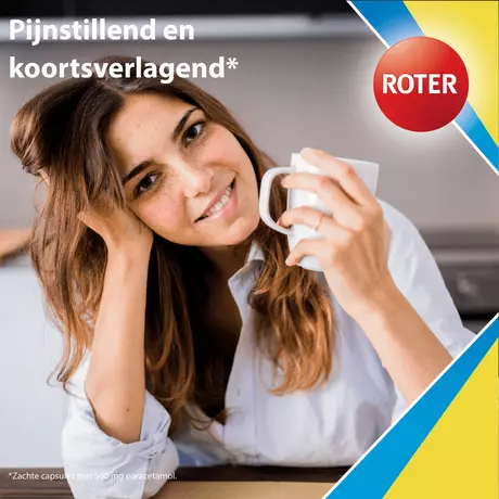 Roter Paracetamol Liquid Capsules 500 MG Tabletten 20 stuks 