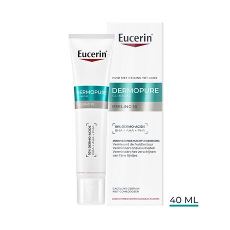 Eucerin DERMOPURE CLINICAL Peeling 10 Nachtverzorging Gevoelige Huid 40 ML