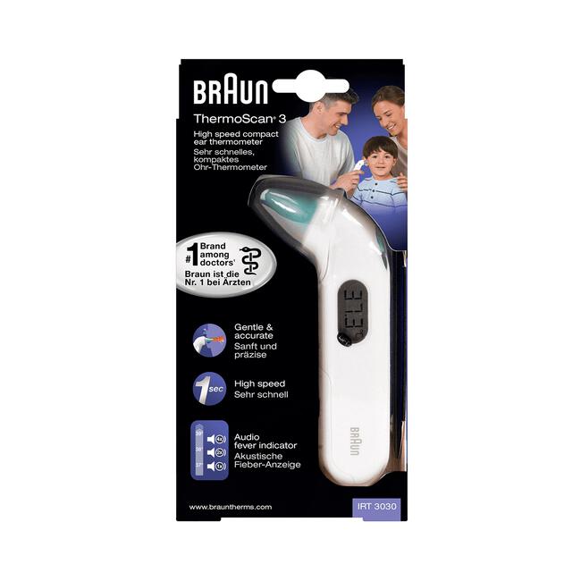 neutrale Gluren Umeki Braun Thermoscan 3 Oorthermometer 1 EA | Etos