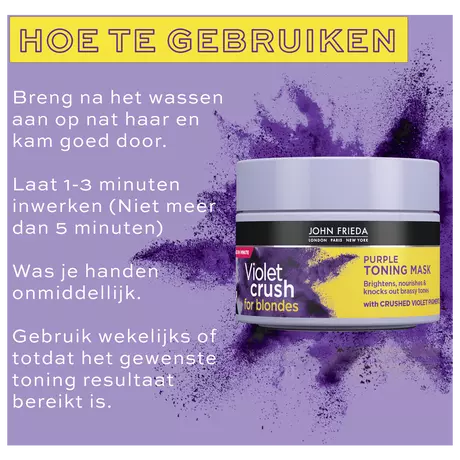 John Frieda Violet Crush Purple Toning Mask 250 ML