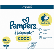 Pampers Harmonie Coco Billendoekjes 18 Verpakkingen 756 Stuks