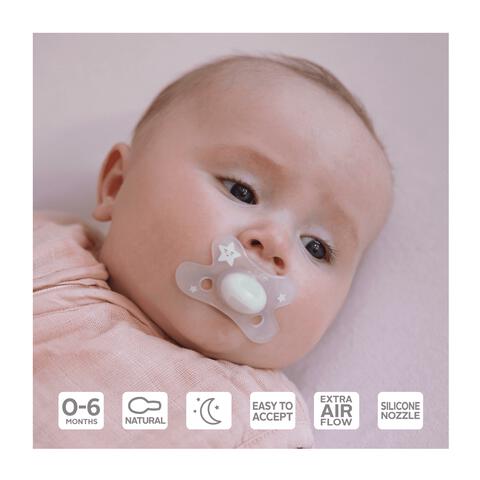 Difrax Natural Fopspeen 0-6 M Glow In The Dark