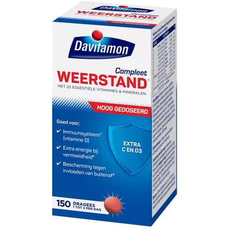 Davitamon Compleet Weerstand Vitamine C & D3 Forte Dragees 150 stuks 