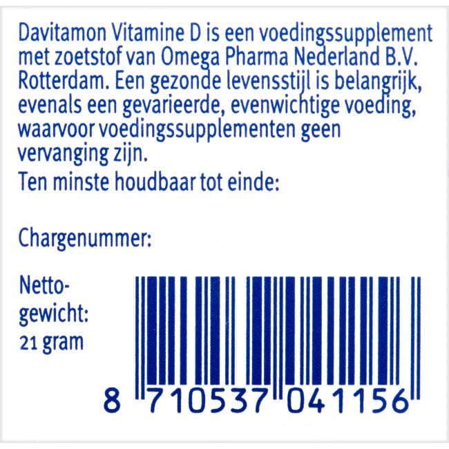 Davitamon Vitamine D Smelttabletten