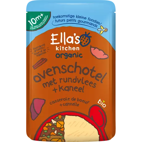 Ella's Kitchen Bio Ovenschotel Rundvlees Kaneel 10+ Maanden 190 gram