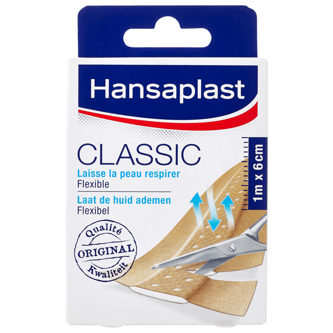 Hansaplast Classic Pleisterstrips 1 M x 6 CM