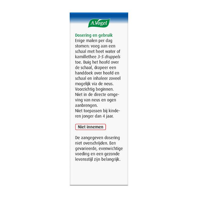A.Vogel Cinuforce Stoomdruppels om Vrijer te Ademen Stoomdruppels 20 ML