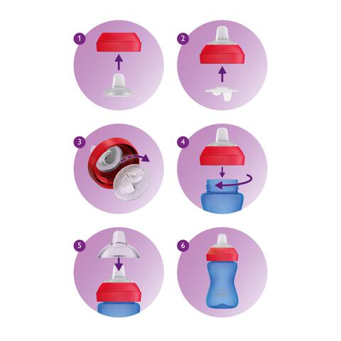 Philips Avent My Grippy Tuitbeker 9M+ Paars SCF802/02 200 ML