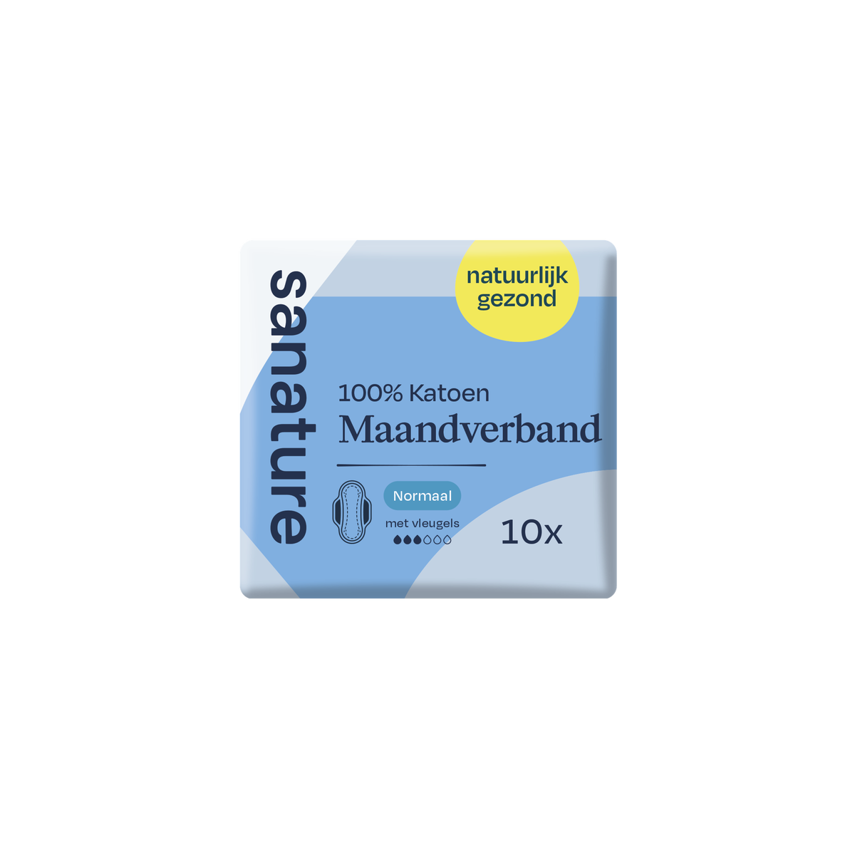Sanature Maandverband Normal Ultra Wings Bio — 10 stuks