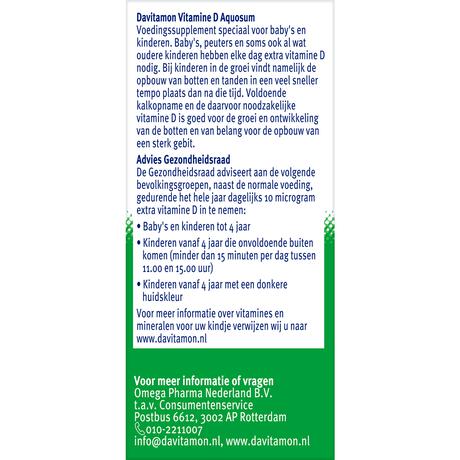 Davitamon Aquosum Vitamine D Druppels