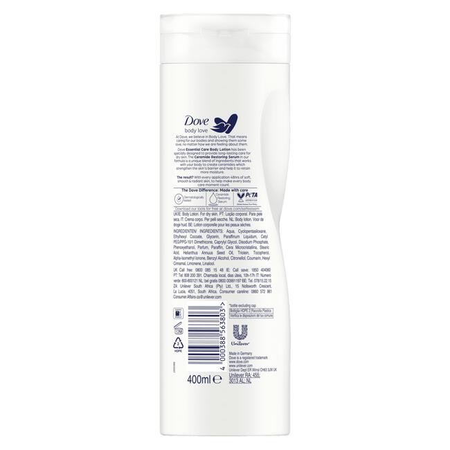 Dove Body Love Essential Care Bodylotion 400 ML