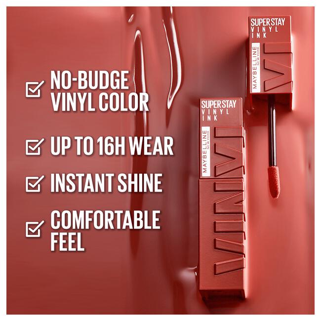 Maybelline New York SuperStay Vinyl Ink Lipstick 110 Awestruck 4,2 ML
