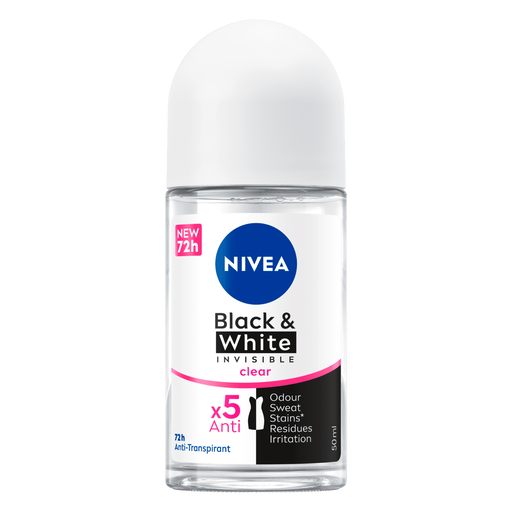 NIVEA Black & White Invisible Original Deodorant Roller 50 ML