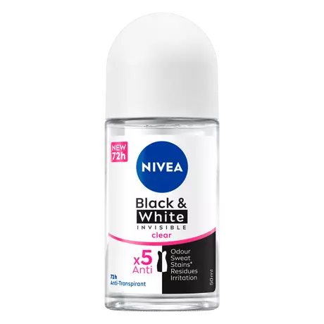 NIVEA Black & White Invisible Original Deodorant Roller 50 ML