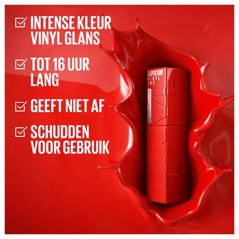 Maybelline New York SuperStay Vinyl Ink Lipstick 155 Upbeat 4,2 ML