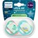 Philips Avent Fopspeen Ultra Air Night 6-18M SCF376/28 2 stuks