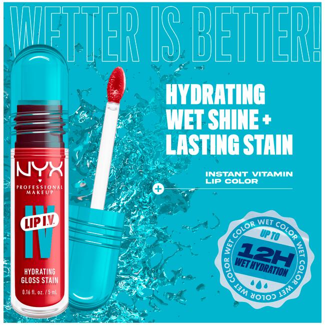 NYX Professional Makeup Lip IV Hydraterende Lipgloss Berry Thirsty