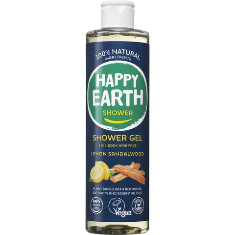 Happy Earth 100% natuurlijke Lemon Sandalwood Douchegel 300 ML