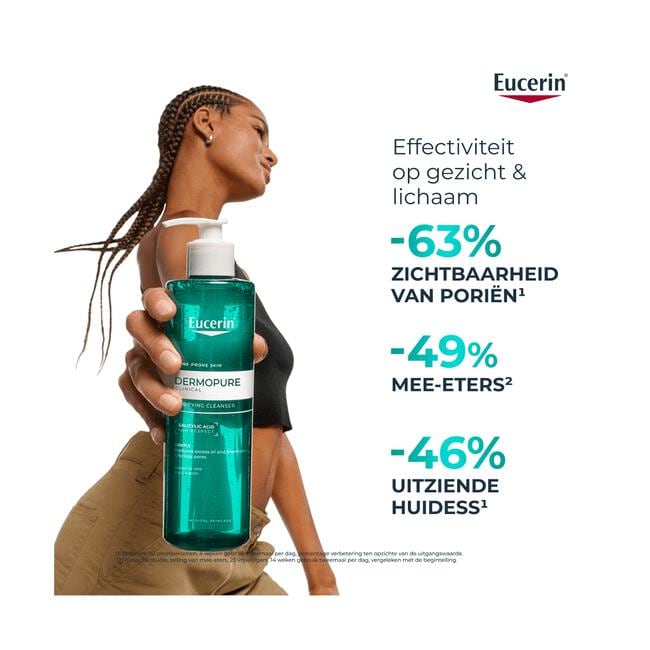 Eucerin DERMOPURE CLINICAL Zuiverende Reinigingsgel Gevoelige Huid 400 ML
